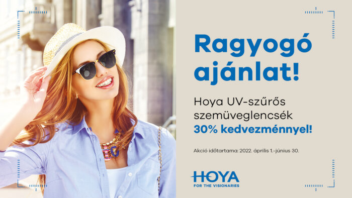 Hoya UV szűrős szemüveglencsék 30% kedvezménnyel